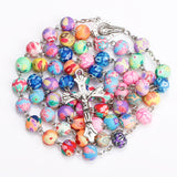 RAINBOW CLAY ROSARY - BGCOPPER