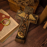 Christmas cross, Nativity cross,Joy to the world wood carving- best Christmas gift - BGCOPPER