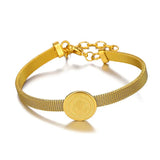 Saint Benedict Medal 18K Gold Plated Bracelet - Adjustable Size - BGCOPPER