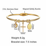 Virgin Mary Cross Bracelet - BGCOPPER