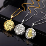 Saint Benedict Medal Photo Locket Necklace - BGCOPPER