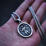 St.CHRISTOPHER necklace - The patron saint of travelers - BGCOPPER