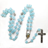 Aqua Blue Rosary - Luminous - BGCOPPER