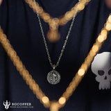 St. Benedict Home Blessing Titanium Steel Pendant - BGCOPPER