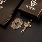 St. Benedict Exorcism Cross Necklace - Bless you and your family - BGCOPPER