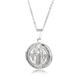 Saint Benedict Medal Photo Locket Necklace - BGCOPPER