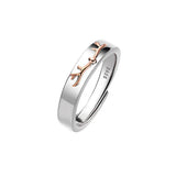 Couples Antlers Matching Promise Ring in Sterling Silver - BGCOPPER