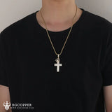 "His Queen, Her King" Couple Cross Necklace - Show Your Love - BGCOPPER