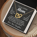 Gift for Mom from Daughter - Inseparable Hearts - Interlocking Hearts - BGCOPPER