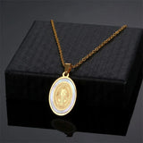 Saint Benedict Medal Nacre Pendant - BGCOPPER
