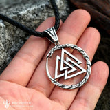 VALKNUT STAINLESS STEEL VIKING PENDANT - BGCOPPER