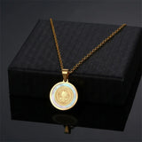 Saint Benedict Medal Nacre Pendant - BGCOPPER