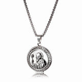 Saint Benedict Medal Photo Locket Necklace - Baptism Gift - BGCOPPER