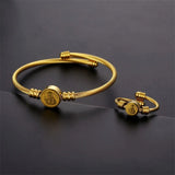 Saint Benedict Medal Bracelet and Ring - To Ward Off Evil - BGCOPPER