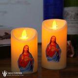 Eco-friendly LED Religious Prayer Candle Home Decor - BGCOPPER
