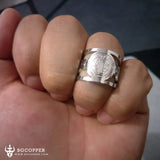 Saint Benedict Open Adjustable Ring - BGCOPPER