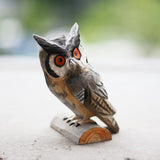 Hand Carved Painted Owl Figurines,Home Decor sculpture ornaments - BGCOPPER