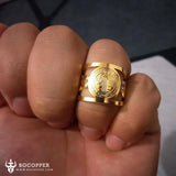 Saint Benedict Open Adjustable Ring - BGCOPPER