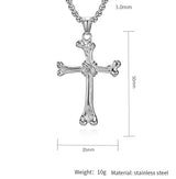 Bone Cross Pendant Necklace - Best Gift for Pet Lovers - BGCOPPER