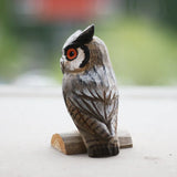 Hand Carved Painted Owl Figurines,Home Decor sculpture ornaments - BGCOPPER