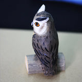 Hand Carved Painted Owl Figurines,Home Decor sculpture ornaments - BGCOPPER