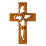 Bgcopper Intertwined Hearts Wooden Cross - Best Saint Valentine's day Gift - BGCOPPER