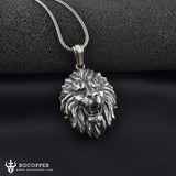 Pure Tin Roaring Lion Necklace - BGCOPPER