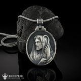 Pure Tin Shepherd Jesus Christ Christian Religious Necklace - BGCOPPER