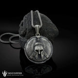 Epic Spartan Shield Pure Tin Necklace - BGCOPPER