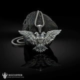 Pure Tin Double Headed Eagle Necklace - BGCOPPER