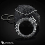 Pure Tin Ouroboros Dragon Necklace - BGCOPPER