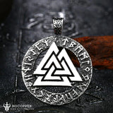 VALKNUT STAINLESS STEEL VIKING PENDANT - BGCOPPER