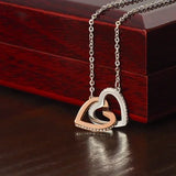 Gift for Mom from Daughter - Inseparable Hearts - Interlocking Hearts - BGCOPPER