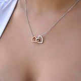 Gift for Mom from Daughter - Inseparable Hearts - Interlocking Hearts - BGCOPPER