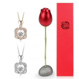 BEATING HEART STRELLING SILVER NECKLACE - BGCOPPER