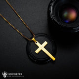 The Lord's Prayer Cross Necklace - BGCOPPER