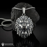 Pure Tin Roaring Lion Necklace - BGCOPPER