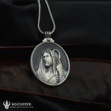 Pure Tin Shepherd Jesus Christ Christian Religious Necklace - BGCOPPER