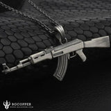 Pure Tin AK47 Kalashnikov Men's Necklace - BGCOPPER