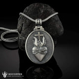 Sacred Heart Medallion Necklace - BGCOPPER