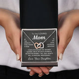 Gift for Mom from Daughter - Inseparable Hearts - Interlocking Hearts - BGCOPPER