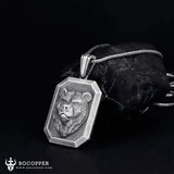 Pure Tin Scandinavian Viking Bear Necklace - BGCOPPER