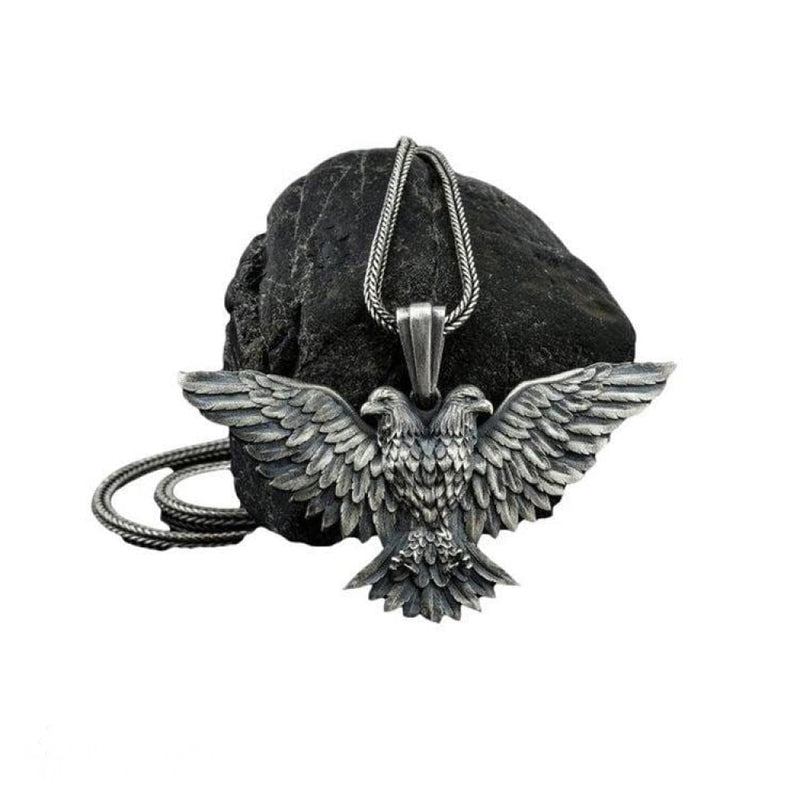 Pure Tin Double Headed Eagle Necklace - BGCOPPER