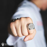 Saint Benedict Stainless Steel Cross Ring - BGCOPPER