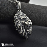 Pure Tin Roaring Lion Necklace - BGCOPPER