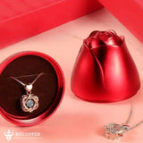 BEATING HEART STRELLING SILVER NECKLACE - BGCOPPER