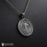 Saint Benedict Medallion Ward Off Evil Necklace - BGCOPPER