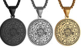Vintage Titanium Seven Archangel's Seal Pendant - Amulet against evil eyes, curses, spells - BGCOPPER