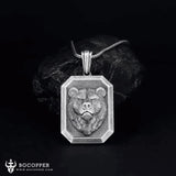 Pure Tin Scandinavian Viking Bear Necklace - BGCOPPER