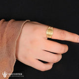 Devil-chasing Medal Adjustable Ring,Inspire and empower you - BGCOPPER